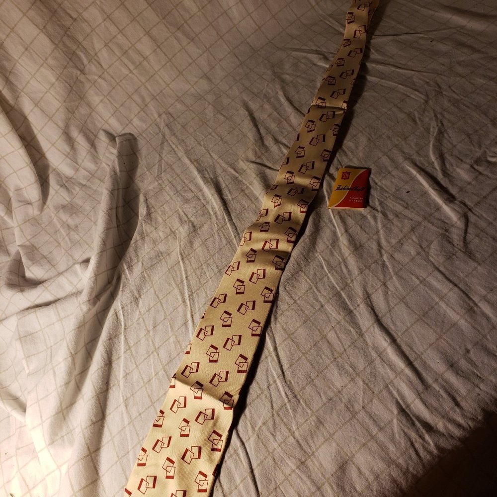 Vintage 60's silk tie from The Bon Marche'